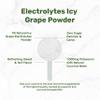 Electrolytes Powder, 1lb (69 Servings) No Sugar, Low Sodium, ICY Grape Flavor Rapid Hydration Supplement Drink Mix High Potassium 1,000mg with Natural Coconut Water, Magnesium, & Vitamin C* view 4