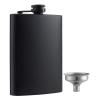 7oz 8oz Portable Stainless Steel Hip Flask Flagon Whiskey Wine Pot Leather Cover Bottle + Funnel Travel Tour Drinkware Wine Cup view 1