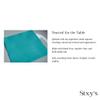 Stxy's 3ply Teal Napkins Disposable with (Non-Toxic Ink) Beverage Turquoise napkins Aqua Blue Paper Cocktail Napkin set (60ct) 5" x 5" view 2