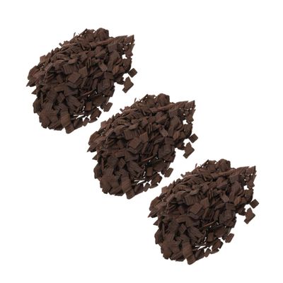 Luxshiny 3 Bags French Oak Chips: Whiskey Chips For Wine Brewing - Deep Toasted Wood Supply For Home Winemaking Rich Aroma Taste