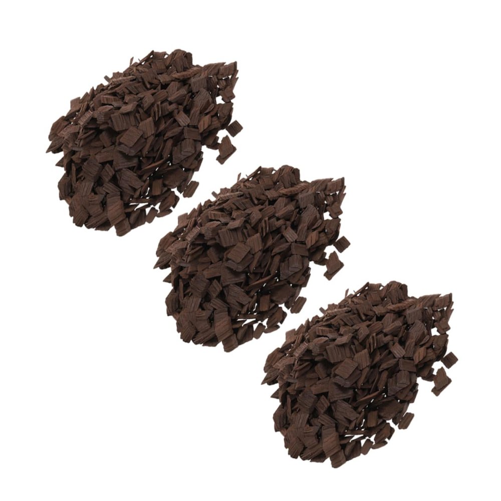 Luxshiny 3 Bags French Oak Chips: Whiskey Chips For Wine Brewing - Deep Toasted Wood Supply For Home Winemaking Rich Aroma Taste
