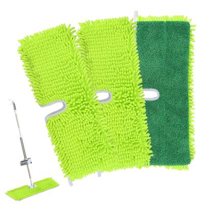 18" 2-Sided Mop Pads for Libman 18" 2-Sided Microfiber Dust Mop | Hardwood Floor Mop - Dual-Action Flip Mop - Double Sided Replacement Pad for Dry/Wet Use - Hard Surface Floor Duster Mop Head - 3Pack