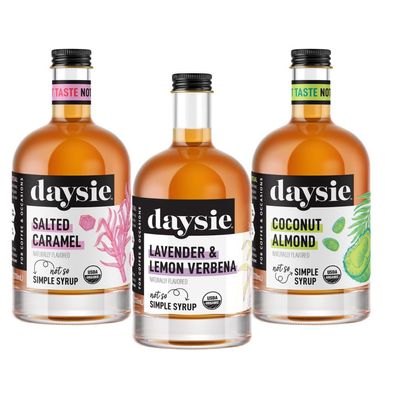 Daysie Certified Organic Lavender & Lemon Verbena, Cocont Almond, Salted Caramel, 6.76 Fluid Ounces, Pack of 3