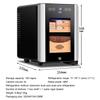 8L Electric Cigar Humidor with Cedar Wood Shelf & Drawer for 100 Cigars, Intelligent Electric Cigar Humidor Cooler, Silent Constant Temperature Cigar Cabinet with LED Light and Tempered Glass Door view 4