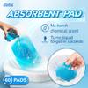 60 Packs Commode Liners With 60 Absorbent Pads, Leak-Proof Disposable Toilet Bags for Adults, Fits All Bedside Toilet Chairs Bucket, Portable Potty Liners for Home Medical Use, No Mess Cleanup view 3
