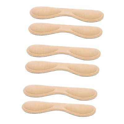 PACKOVE 3 Pairs Breathable Imitation Leather Heel Pads for High Heels Wear Shoe Grips Comfortable Foot Cushions for Outdoor Use Complexion Protect Against Blisters and Abrasion