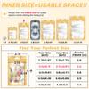 ANZNKU 100Pcs Gold Mylar Bags, Resealable Smell Proof Small Zip Goodie Bag view 2
