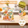100Pcs Back to School Goodie Bags Candy Treat Bags Clear Bulk with Gold Twist Tie Back to School Party Favor Decorations for Cookie Candy Packing Supplies view 3