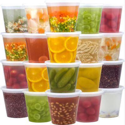 Dealusy 50 Set 32 oz Deli Containers with Lids, Leak-Proof BPA Free Plastic Take Out Bowls, Food Storage Containers for Takeout Meal Prep Storage, Freezer, Microwave & Dishwasher Safe