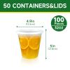 Dealusy 50 Set 32 oz Deli Containers with Lids, Leak-Proof BPA Free Plastic Take Out Bowls, Food Storage Containers for Takeout Meal Prep Storage, Freezer, Microwave & Dishwasher Safe view 2