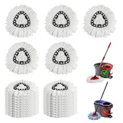 10 Pack Spin Mop Refills Head, Mop Heads Replacement for Spin Mop, Washable Microfiber Mop Replace Head Spin Mop, 360Spinning Micro Replacement Mop Head for Easy House Cleaning Floor Mopping