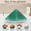 Hguxmcu Natural Green Aventurine Healing Crystal Pyramid Sculpture - Sacred Geometry Energy Generator for Meditation Spiritual Growth Chakra Balancing Feng Shui Home Office Decor view 2