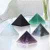 Hguxmcu Natural Green Aventurine Healing Crystal Pyramid Sculpture - Sacred Geometry Energy Generator for Meditation Spiritual Growth Chakra Balancing Feng Shui Home Office Decor view 3