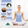 Hguxmcu Natural Green Aventurine Healing Crystal Pyramid Sculpture - Sacred Geometry Energy Generator for Meditation Spiritual Growth Chakra Balancing Feng Shui Home Office Decor view 4