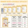 ANZNKU 100Pcs Gold Mylar Bags, Resealable Smell Proof Zip Goodie Baggies view 2