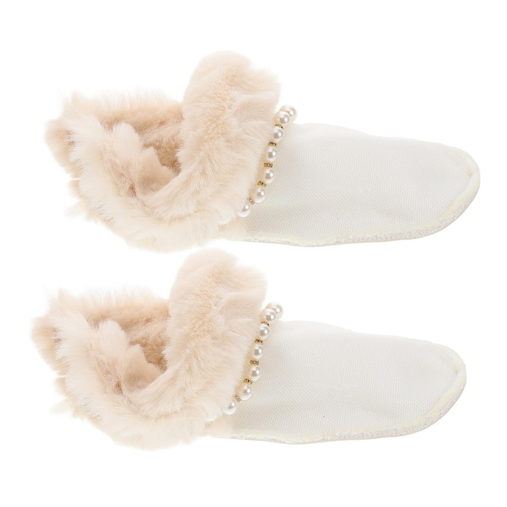 BESPORTBLE 1 Pair Fluffy Winter Shoe Inserts for Men Women Detachable Lint Liners Warm Insulation for Cold Weather Soft Comfort for Shoes