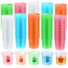 250 PCS Disposable Bomber Cups, 4 oz Color Plastic Plastic Bomber Cup, Double Shot Glass for Mixed Drinks, Reusable Bomb Cups for Wedding, Thanksgiving, Halloween, Christmas Party (250PCS) view 1