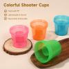 250 PCS Disposable Bomber Cups, 4 oz Color Plastic Plastic Bomber Cup, Double Shot Glass for Mixed Drinks, Reusable Bomb Cups for Wedding, Thanksgiving, Halloween, Christmas Party (250PCS) view 3