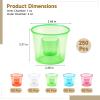 250 PCS Disposable Bomber Cups, 4 oz Color Plastic Plastic Bomber Cup, Double Shot Glass for Mixed Drinks, Reusable Bomb Cups for Wedding, Thanksgiving, Halloween, Christmas Party (250PCS) view 4
