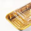 10-Pack Elegant Gold Rectangular Disposable Food Containers with Lids 38oz Large Capacity, Leakproof & Stackable Ideal for Catering, Parties, Birthdays & Holiday Events (44oz/1300ml) view 2