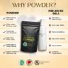 Japanese Massage Gel Powder 500g - Matsuri Edition (Seaweed & Green Tea), Made in Japan, Vegan, Odorless, Tasteless, Stain-Free, Reasable Sachet, No Paraben and Glycerin, Makes Up to 13.2 Gallons view 2