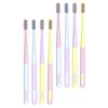 Vaguelly 8PCS Soft Bristle Travel Toothbrush Set Compact Design for Adults Portable Oral Care Tools Small Heads for Travel and Daily Use view 1