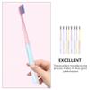 Vaguelly 8PCS Soft Bristle Travel Toothbrush Set Compact Design for Adults Portable Oral Care Tools Small Heads for Travel and Daily Use view 3