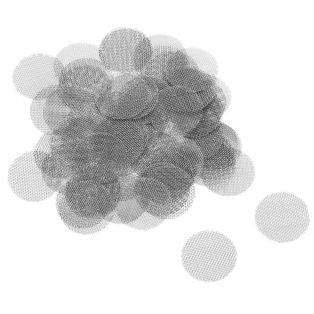 MECCANIXITY Pipe Screen Stainless Steel Screens, 5/8 Inch (15.8mm) Diameter for Pipe Filter, Pack of 100