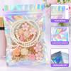 ANZNKU Holographic Bags 5x8 Mixed Color Mylar Bags Resealable 50PCS, Smell Proof Bag Sealable Small Gift Bag Foil Pouches Packaging Baggies for Goodie Snack Candy Jewelry Birthday Party Favors view 4