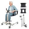 Drexo Patient Lift Transfer Chair, 5 in 1 Patient Lift Wheelchair with 180Split Seat, Height Adjustable Patient Transfer Chair with 4 Casters for Home Seniors Elderly Handicapped, Max Load 440Lbs view 1