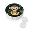 Cute Monkey And Banana Contact Lens Case Box Holder Container Daily Contact Lens Organizer for Travel Daliy Use view 1