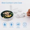 Cute Monkey And Banana Contact Lens Case Box Holder Container Daily Contact Lens Organizer for Travel Daliy Use view 3
