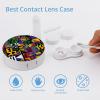 African Geometric Contact Lens Case Box Holder Container Daily Contact Lens Organizer for Travel Daliy Use view 3
