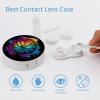 Basketball Tie Dye Contact Lens Case Box Holder Container Daily Contact Lens Organizer for Travel Daliy Use view 3