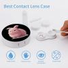 Cute Angora Rabbit Contact Lens Case Box Holder Container Daily Contact Lens Organizer for Travel Daliy Use view 3