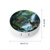 Deer Forests River Animal Contact Lens Case Box Holder Container Daily Contact Lens Organizer for Travel Daliy Use view 2