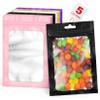 ANZNKU 100Pcs Colorful Mylar Bags, Resealable Smell Proof Small Zip Pouches view 1