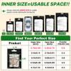ANZNKU 100Pcs Colorful Mylar Bags, Resealable Smell Proof Small Zip Pouches view 2