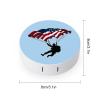 American Skydiver Parachutist Skydive Contact Lens Case Box Holder Container Daily Contact Lens Organizer for Travel Daliy Use view 2