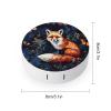 Animal Fox Print Contact Lens Case Box Holder Container Daily Contact Lens Organizer for Travel Daliy Use view 2