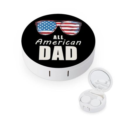All American Dad Contact Lens Case Box Holder Container Daily Contact Lens Organizer for Travel Daliy Use