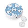 Cute Light Blue Cat Contact Lens Case Box Holder Container Daily Contact Lens Organizer for Travel Daliy Use view 1