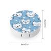 Cute Light Blue Cat Contact Lens Case Box Holder Container Daily Contact Lens Organizer for Travel Daliy Use view 2