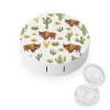 Bisons with Cactus Print Contact Lens Case Box Holder Container Daily Contact Lens Organizer for Travel Daliy Use view 1