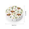 Bisons with Cactus Print Contact Lens Case Box Holder Container Daily Contact Lens Organizer for Travel Daliy Use view 2