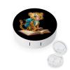 Cheetah Love Book Contact Lens Case Box Holder Container Daily Contact Lens Organizer for Travel Daliy Use view 1