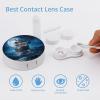 Blue Boat On Seascape And Moon in The Sky Contact Lens Case Box Holder Container Daily Contact Lens Organizer for Travel Daliy Use view 3