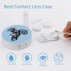 Dirt Bike Motocross USA Flag Contact Lens Case Box Holder Container Daily Contact Lens Organizer for Travel Daliy Use view 3