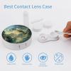 Bass Fishing Contact Lens Case Box Holder Container Daily Contact Lens Organizer for Travel Daliy Use view 3
