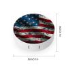 Closeup of Grunge American Flag Contact Lens Case Box Holder Container Daily Contact Lens Organizer for Travel Daliy Use view 2